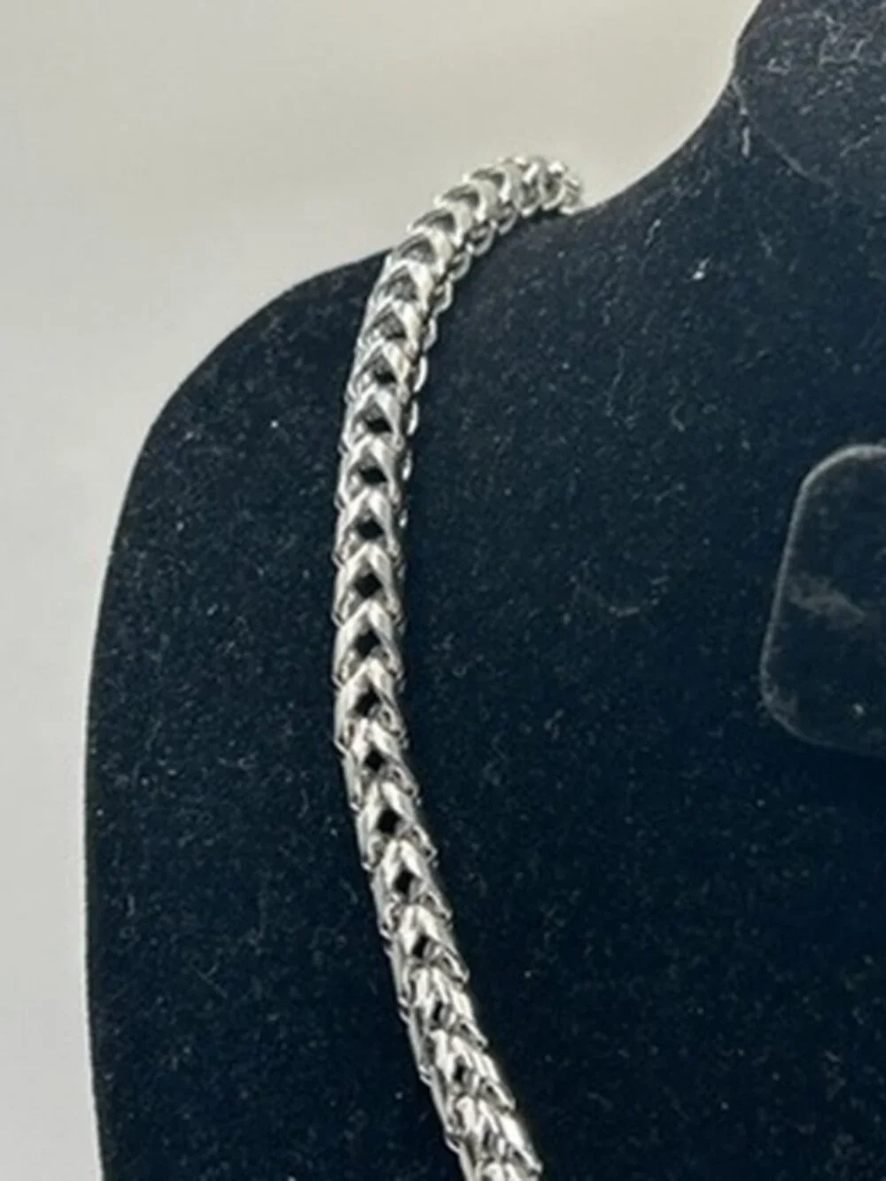 Mens Real Silver Franco Chain 22 Inch Solid Box Link Plated Durable Street New